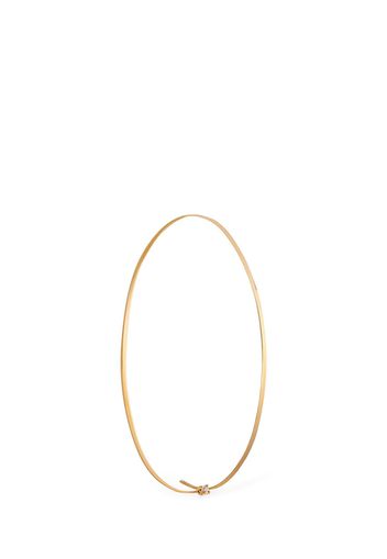 Orecchino Singolo Sun Hoop In Oro 18kt / Diamanti