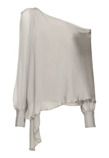 The Mirabel Asymmetric Silk Top