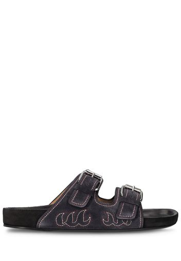 Lennyo Leather Flat Sandals