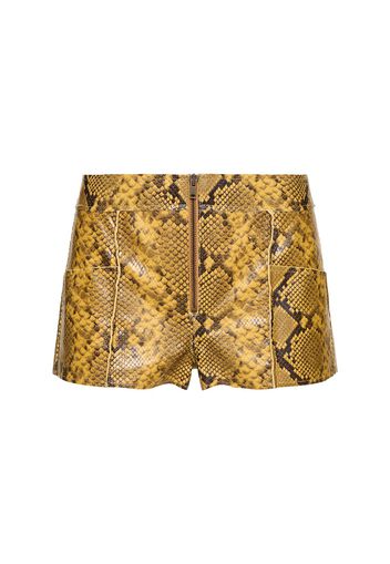 Shorts Cadelia In Pelle Stampata