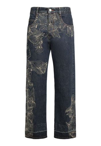 Irina Embroidered Denim Jeans