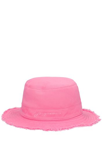 Cappello Bucket In Cotone Con Logo