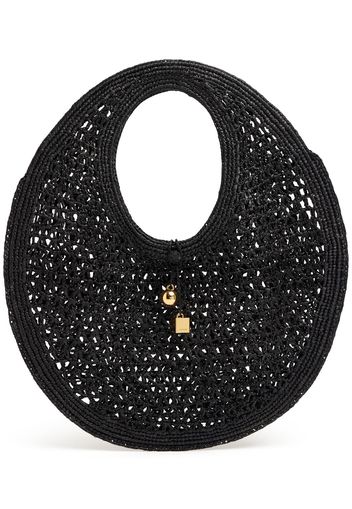 Le Rond Spiaggia Raffia Tote Bag