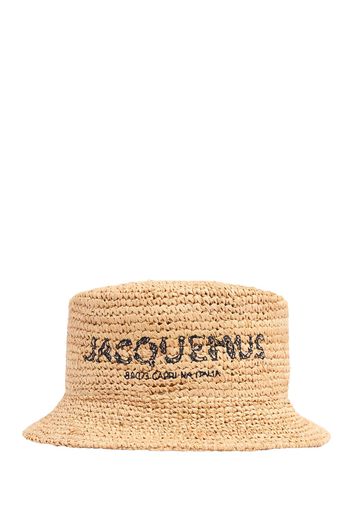 Cappello Bucket Le Bob Pesco In Rafia