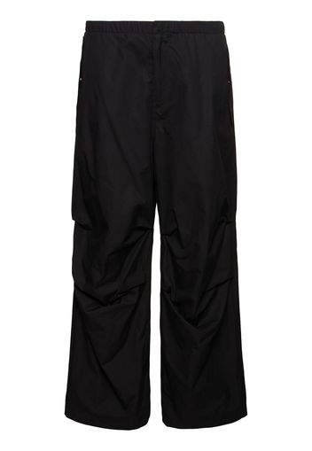 Pantaloni Loose Fit Trousers In Cotone Washed