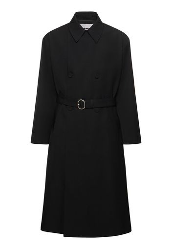 Trench Oversize In Gabardina Di Lana