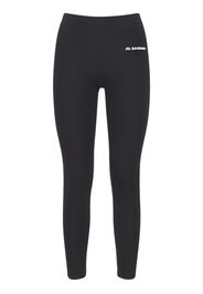 Leggings In Techno Jersey Stretch Con Logo