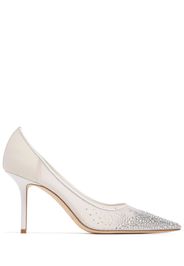 85mm Love Embellished Tulle Pumps