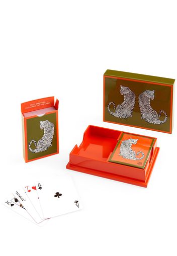 Set Carte Da Gioco Leopard Con Scatola