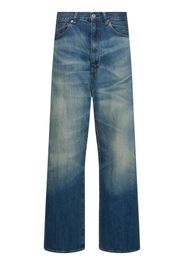 Cotton Selvedge Denim Wide Jeans