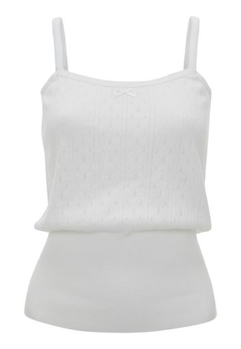 Tank Top In Cotone Pointelle