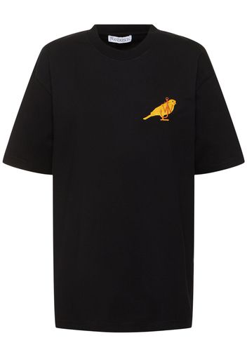 T-shirt Canary In Jersey Di Cotone