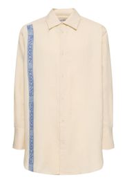 Camicia Oversize In Lino E Cotone