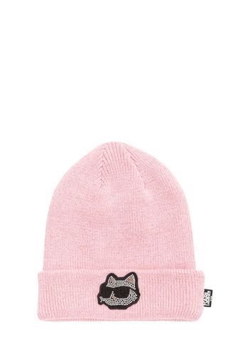 Cappello Beanie In Lurex Con Logo