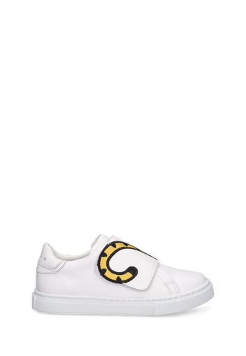 Sneakers In Pelle Con Strap