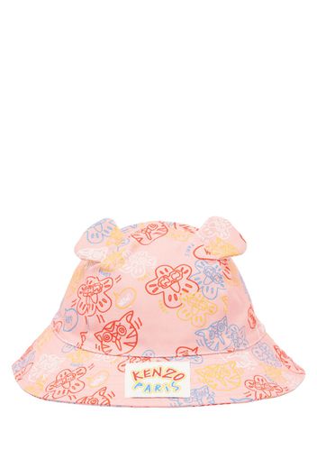 Cappello Bucket In Cotone Stampato