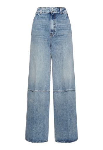 Jeans Larghi Isla In Denim Di Cotone