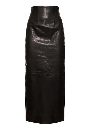 Loxley Leather Midi Skirt