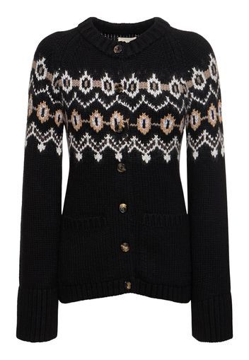 Suzette Cashmere Blend Buttoned Cardigan