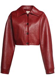 Sue Cropped Leather Jacket