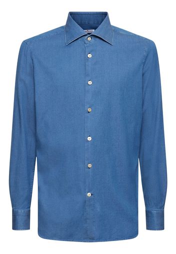 Camicia In Misto Cotone Washed