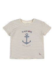 T-shirt In Jersey Di Cotone Organico Stampato