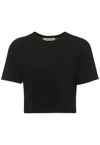 T-shirt Cropped In Cotone