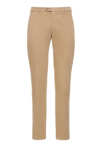 Pantaloni Slim Fit In Misto Cotone