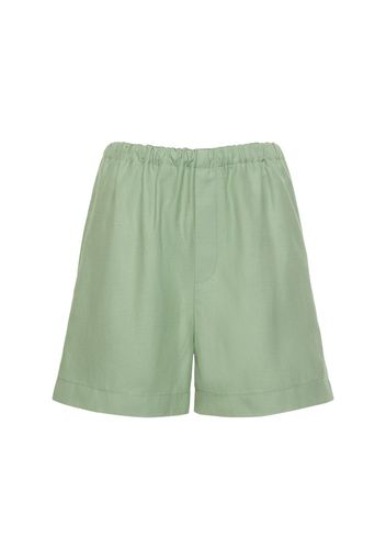 Shorts Seto In Viscosa E Lino