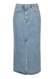 Rona Cotton Denim Long Skirt