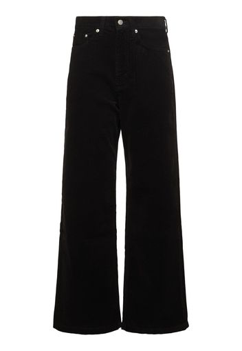 Cotton Corduroy Wide Leg Pants