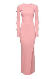 Vestito Maxi In Maglia Stretch / Decorazioni