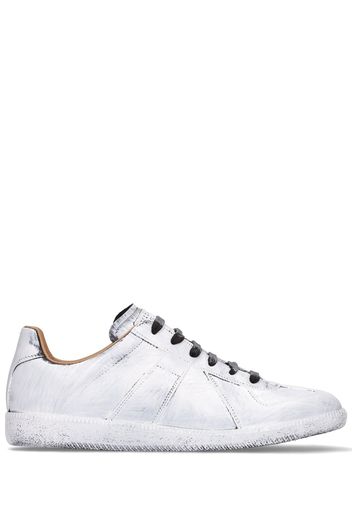 Sneakers Basse Replica In Pelle Effetto Bianchetto