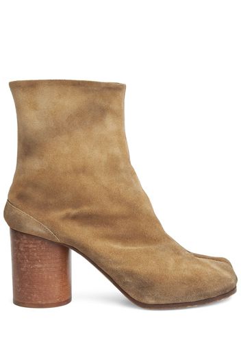 80mm Tabi Suede Ankle Boots