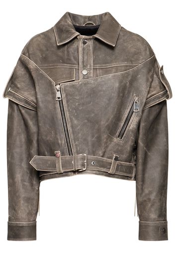 Oversize Vintage Leather Jacket