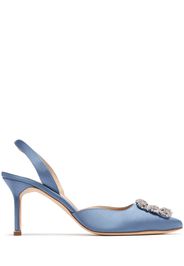 Décolleté Slingback Hangisi In Raso 70mm