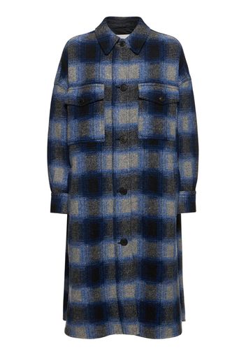 Cappotto Fontizi In Misto Lana Tartan