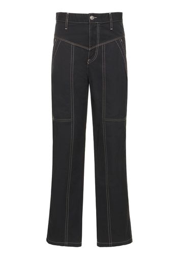 Denzel Cotton Wide Pants