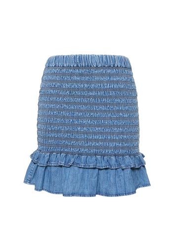 Minigonna Dorela In Denim Di Cotone