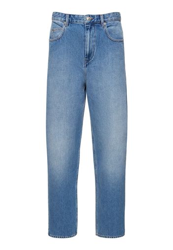 Jeans Larghi Corsy In Denim Di Cotone