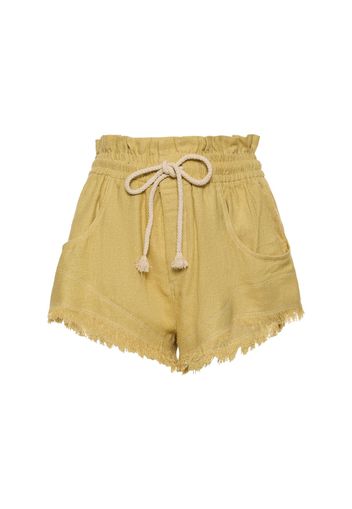 Shorts Talapiz In Seta Con Frange