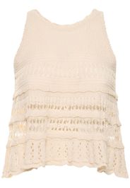 Top Fico In Cotone Crochet