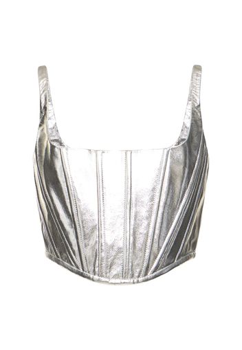 Top Bustier In Pelle