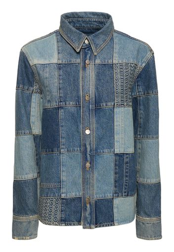 Camicia In Denim Patchwork