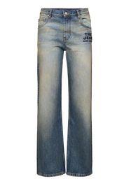 Jeans Dritti Vita Alta The Washed