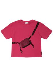 T-shirt In Jersey Di Misto Cotone Con Stampa