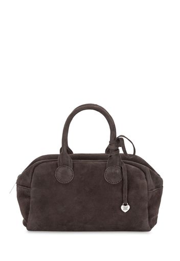 Bowling Soft Suede Top Handle Bag