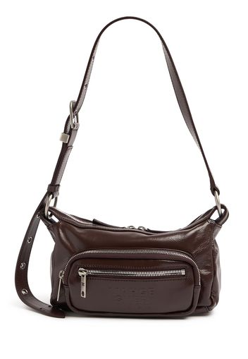 Mini Outpocket Glossy Leather Hobo Bag