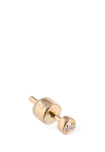 Orecchino Singolo In Oro 14kt Con Diamante