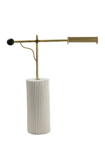 Lampada Da Tavolo "goldie A" In Ceramica E Ottone